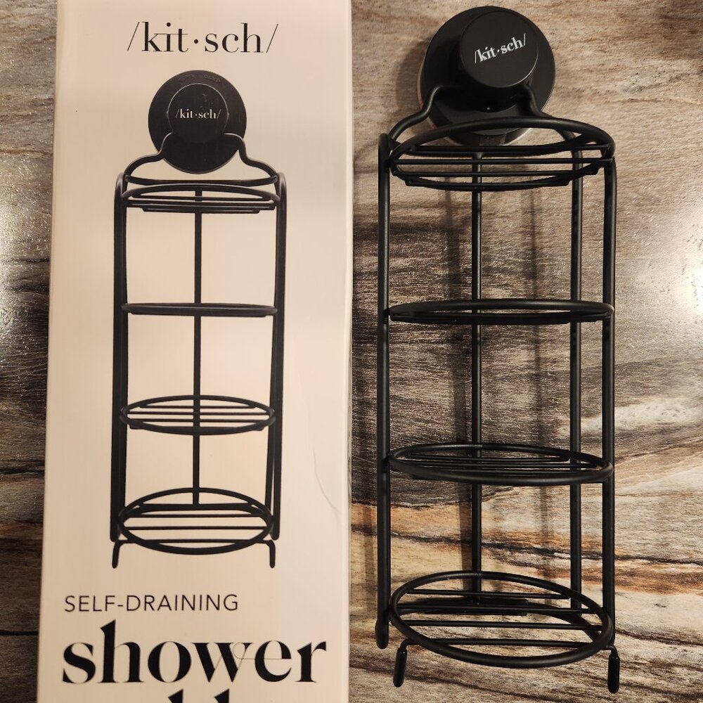 Kitsch self-draining shower caddy